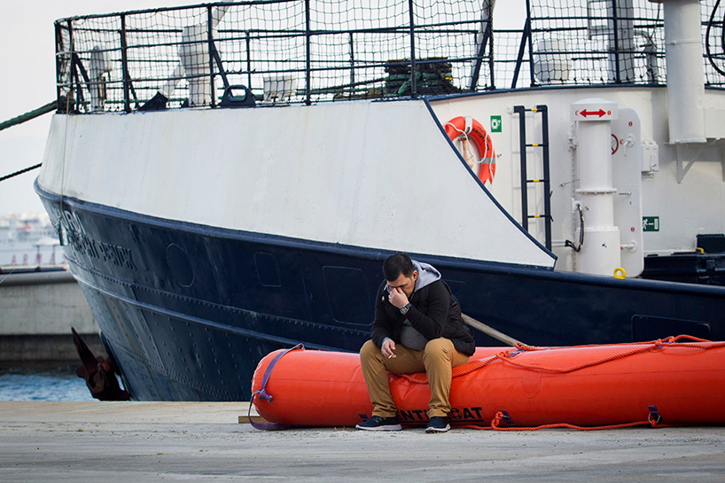 German migrant rescue ship renamed after Syrian Kurdish toddler Alan Kurdi. (Photo: AFP/Jaime Reina)